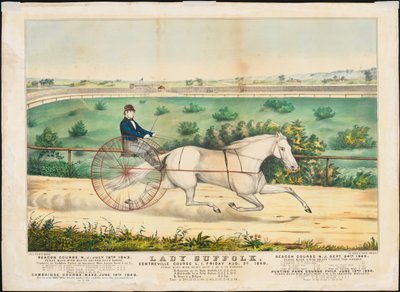 「レディサフォーク」、1852年（手彩色のリソ） 作： N. and Ives, J.M. Currier